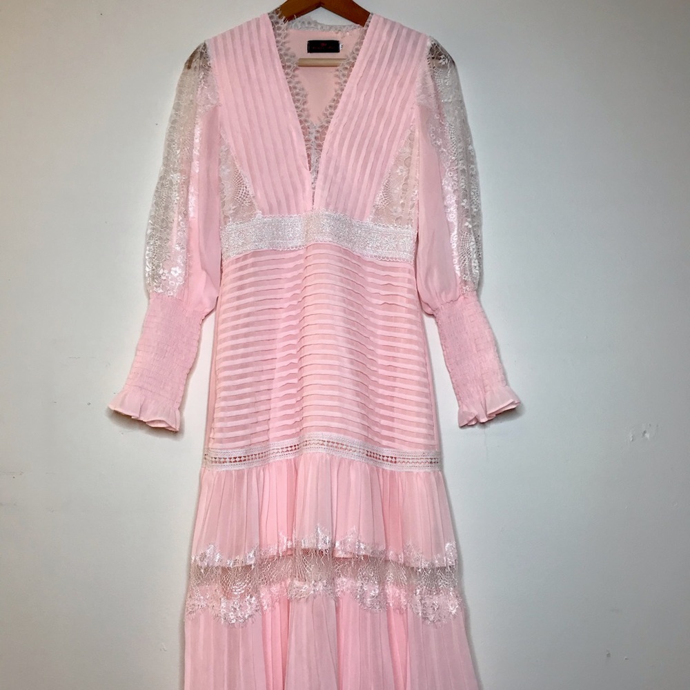 Pink maxi dress